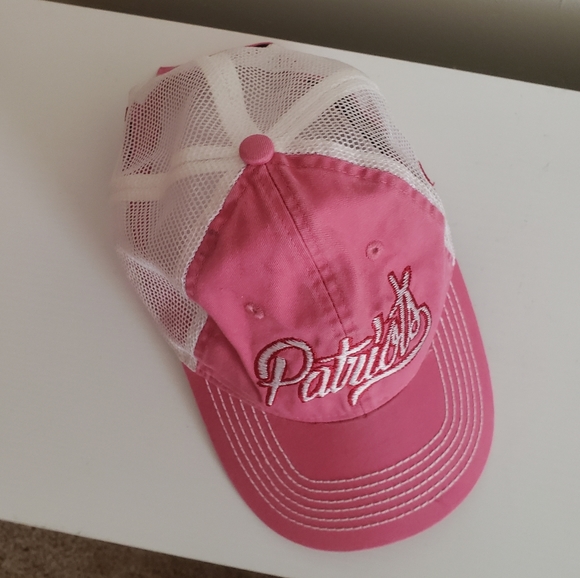 Patriots baseball pink white trucker hat - Picture 3 of 9